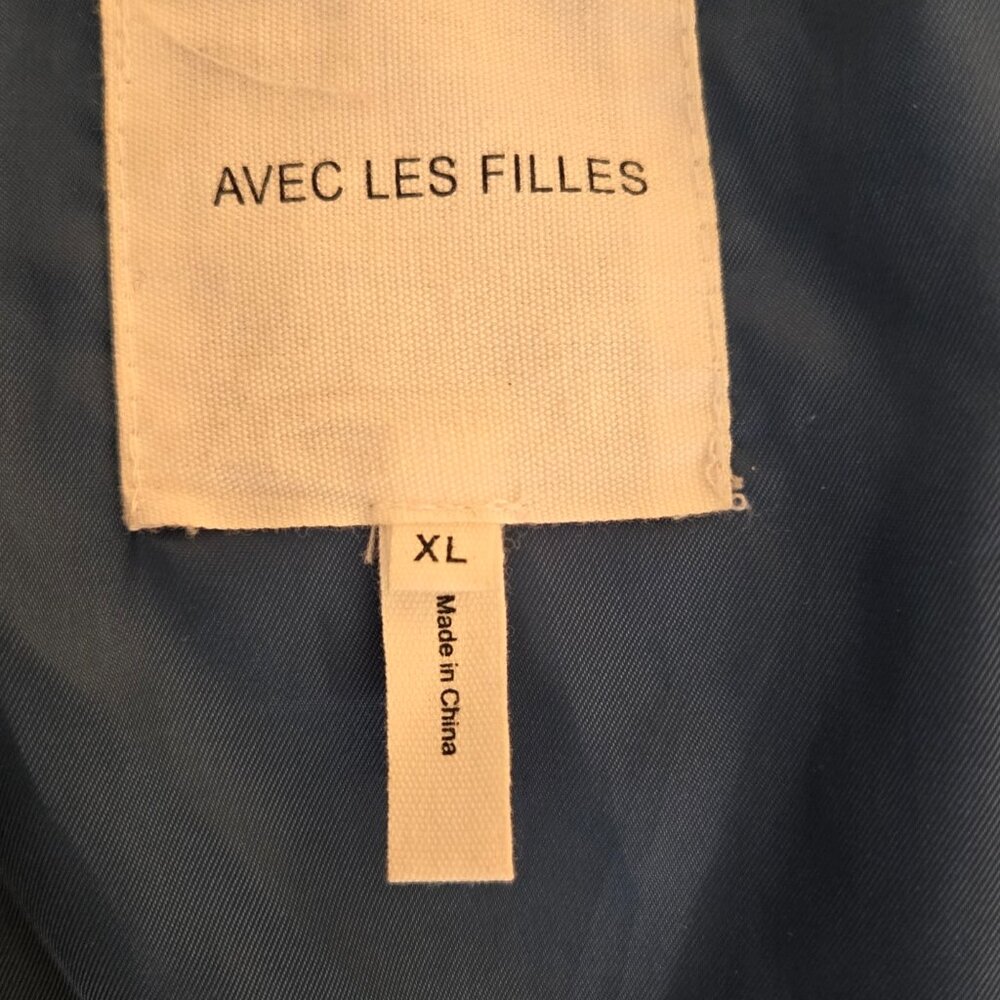 AVEC LES FILLES Teal Green Puffer Wrap Jacket Size XL Women EUC from Macy's - Picture 6 of 7